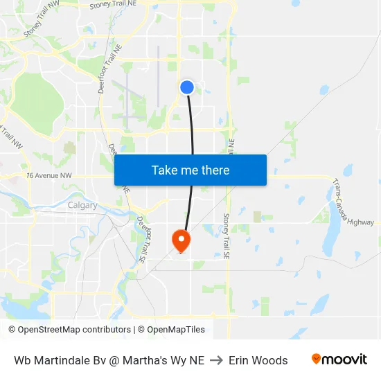Wb Martindale Bv @ Martha's Wy NE to Erin Woods map