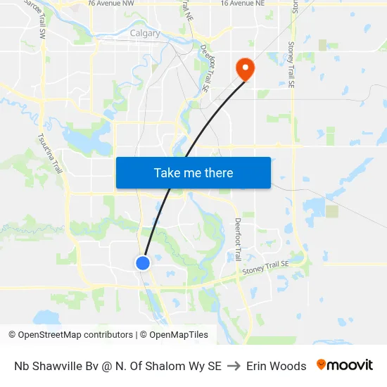 Nb Shawville Bv @ N. Of Shalom Wy SE to Erin Woods map