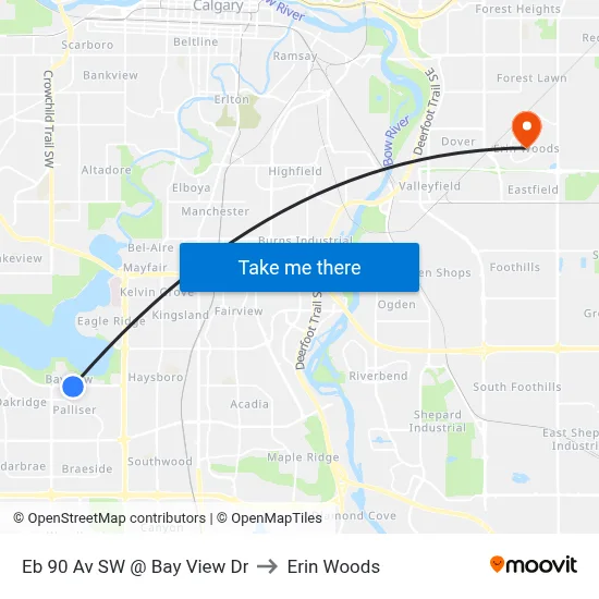 Eb 90 Av SW @ Bay View Dr to Erin Woods map