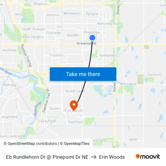 Eb Rundlehorn Dr @ Pinepoint Dr NE to Erin Woods map