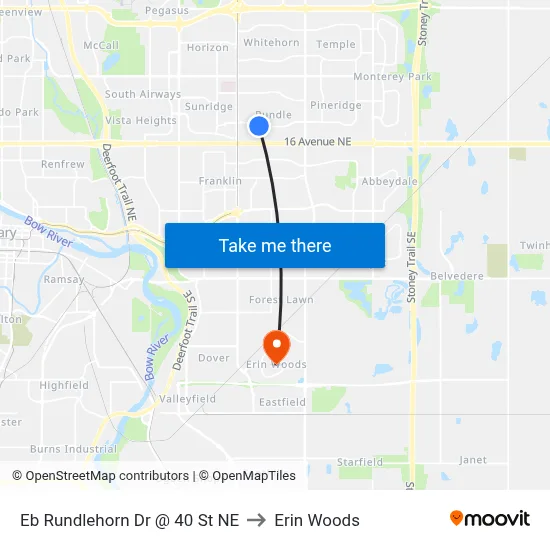 Eb Rundlehorn Dr @ 40 St NE to Erin Woods map
