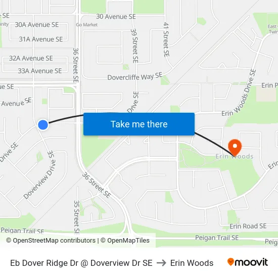 Eb Dover Ridge Dr @ Doverview Dr SE to Erin Woods map