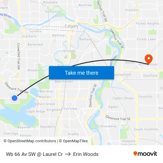 Wb 66 Av SW @ Laurel Cr to Erin Woods map