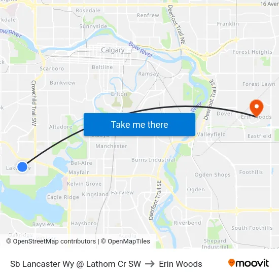 Sb Lancaster Wy @ Lathom Cr SW to Erin Woods map