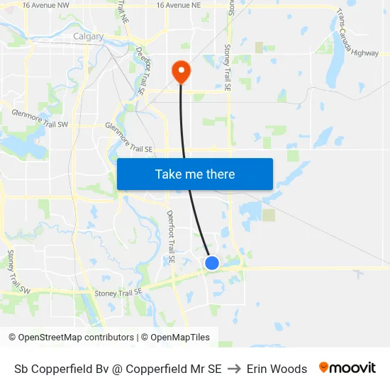 Sb Copperfield Bv @ Copperfield Mr SE to Erin Woods map