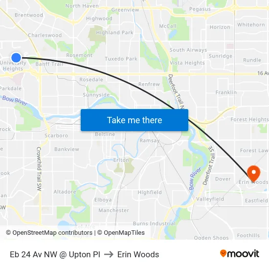 Eb 24 Av NW @ Upton Pl to Erin Woods map