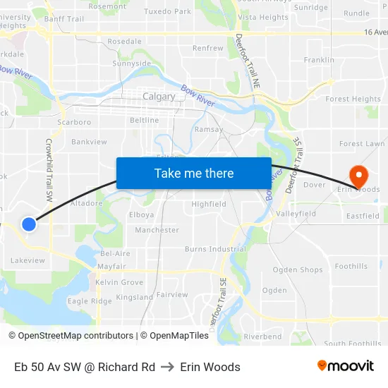 Eb 50 Av SW @ Richard Rd to Erin Woods map