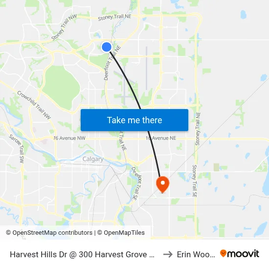 Harvest Hills Dr @ 300 Harvest Grove Pl NE to Erin Woods map