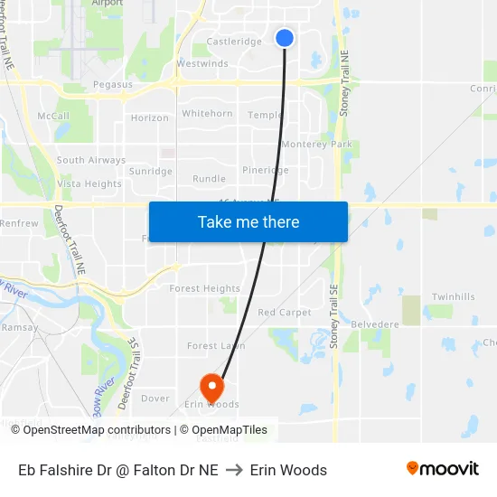 Eb Falshire Dr @ Falton Dr NE to Erin Woods map