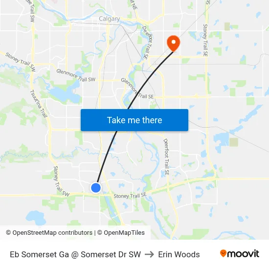 Eb Somerset Ga @ Somerset Dr SW to Erin Woods map