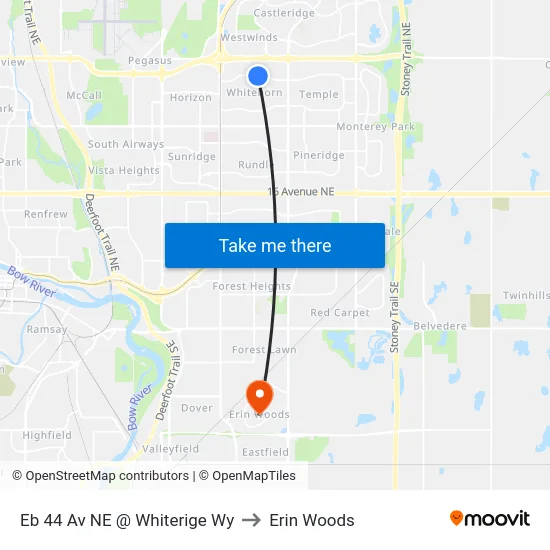Eb 44 Av NE @ Whiterige Wy to Erin Woods map