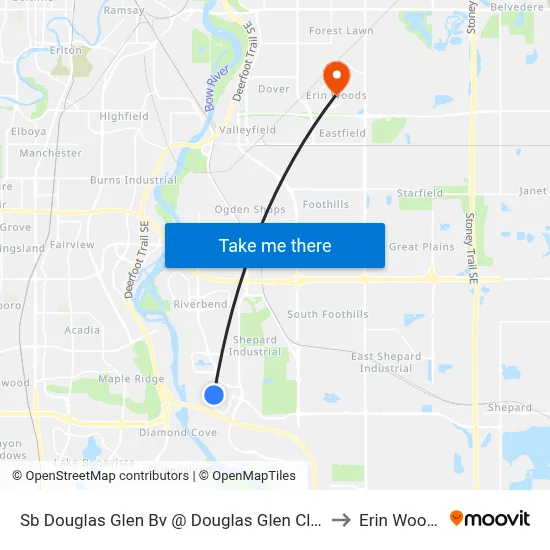 Sb Douglas Glen Bv @ Douglas Glen Cl SE to Erin Woods map