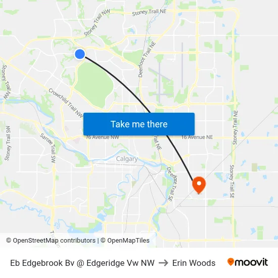 Eb Edgebrook Bv @ Edgeridge Vw NW to Erin Woods map