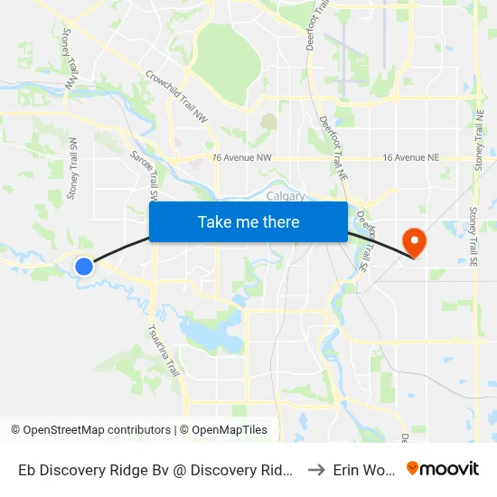 Eb Discovery Ridge Bv @ Discovery Ridge Mr SW to Erin Woods map