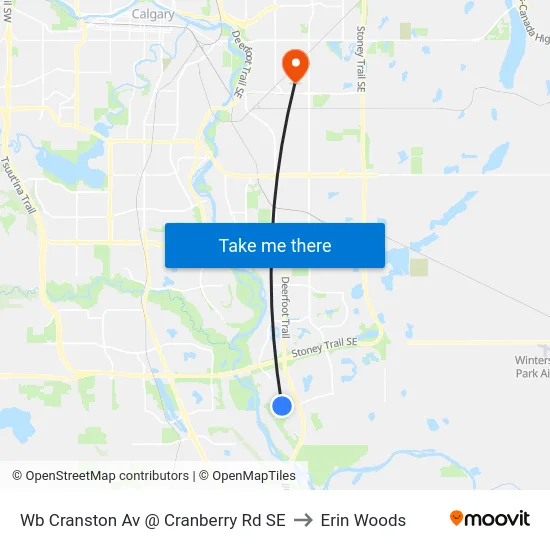 Wb Cranston Av @ Cranberry Rd SE to Erin Woods map