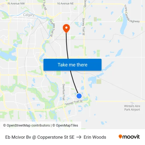 Eb Mcivor Bv @ Copperstone St SE to Erin Woods map