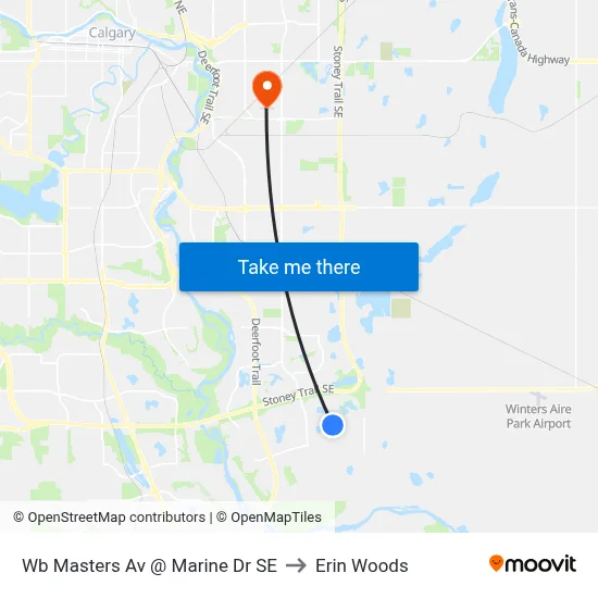 Wb Masters Av @ Marine Dr SE to Erin Woods map