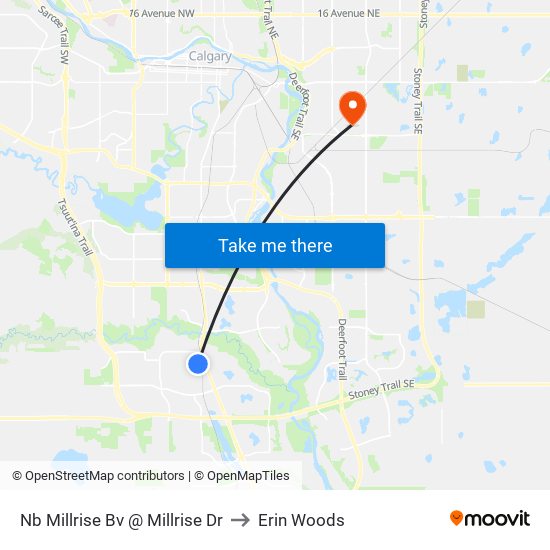 Nb Millrise Bv @  Millrise Dr to Erin Woods map