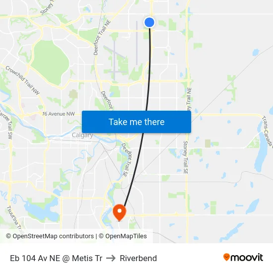 Eb 104 Av NE @ Metis Tr to Riverbend map