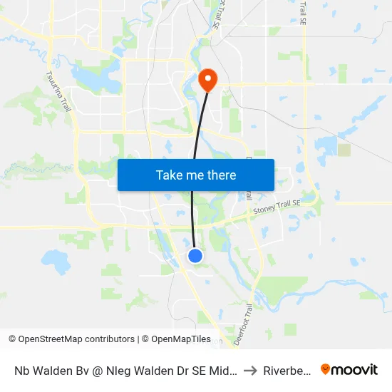 Nb Walden Bv @ Nleg Walden Dr SE Midblk to Riverbend map