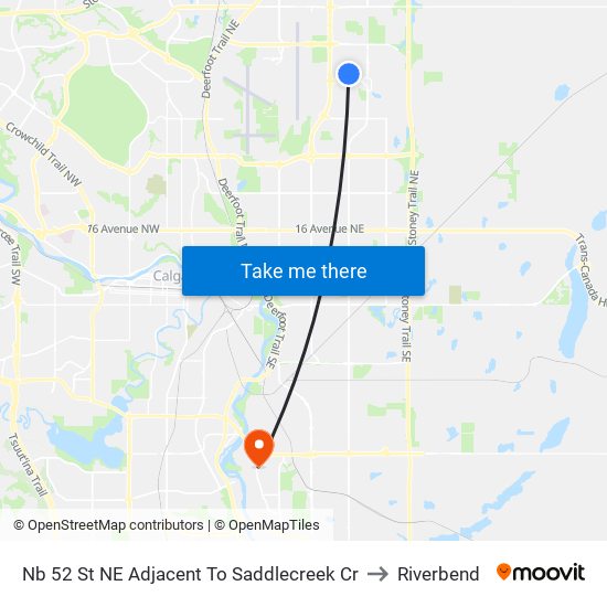 Nb 52 St NE Adjacent To Saddlecreek Cr to Riverbend map