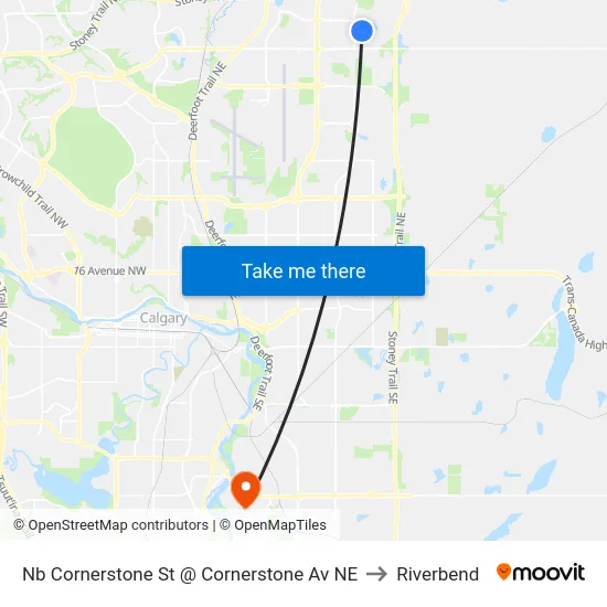 Nb Cornerstone St @ Cornerstone Av NE to Riverbend map