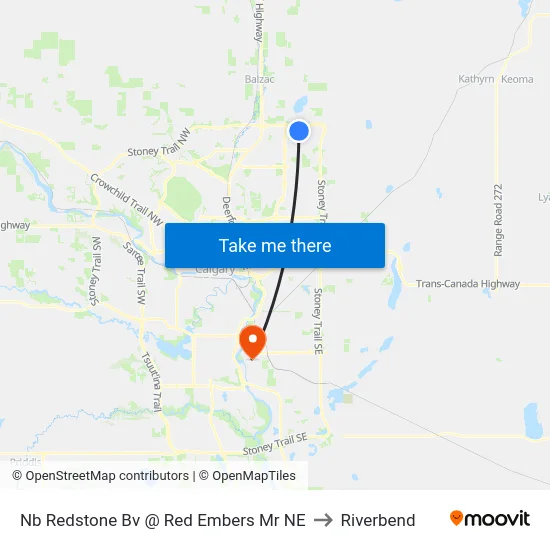 Nb Redstone Bv @ Red Embers Mr NE to Riverbend map
