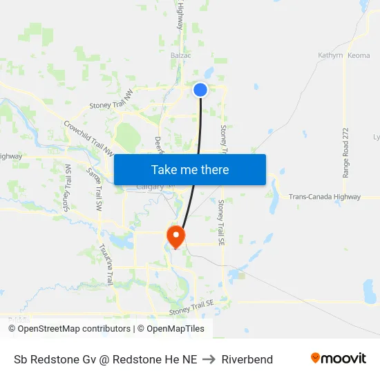 Sb Redstone Gv @ Redstone He NE to Riverbend map