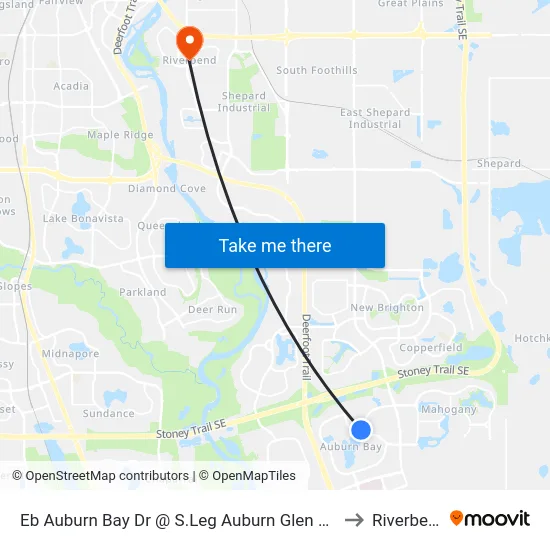 Eb Auburn Bay Dr @ S.Leg Auburn Glen Ht SE to Riverbend map