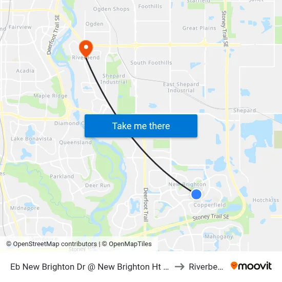 Eb New Brighton Dr @ New Brighton Ht SE to Riverbend map