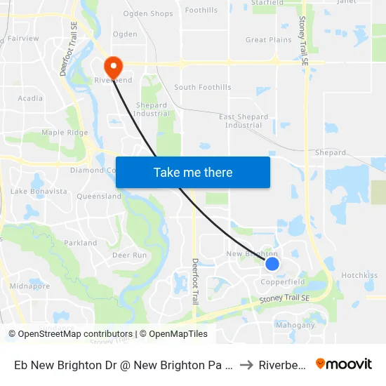 Eb New Brighton Dr @ New Brighton Pa SE to Riverbend map