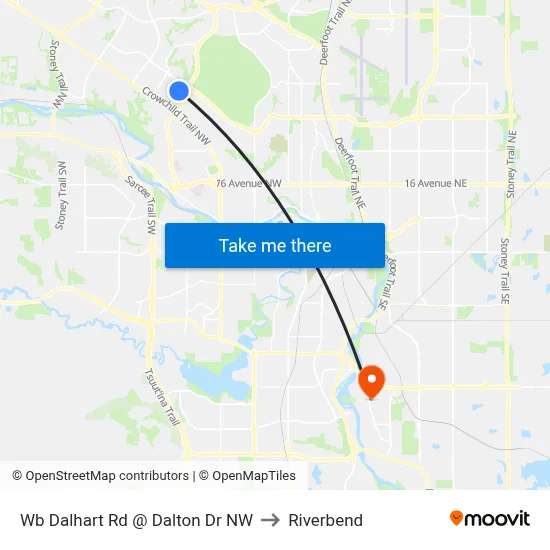 Wb Dalhart Rd @ Dalton Dr NW to Riverbend map