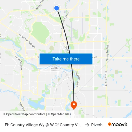 Eb Country Village Wy @ W.Of Country Village Cv NE to Riverbend map