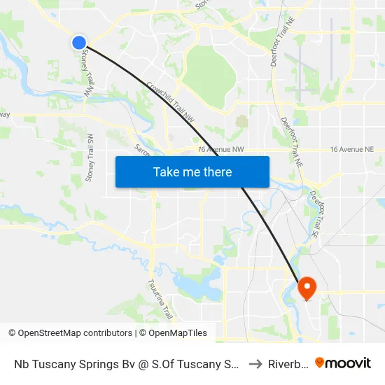 Nb Tuscany Springs Bv @ S.Of Tuscany Springs Gd NW to Riverbend map