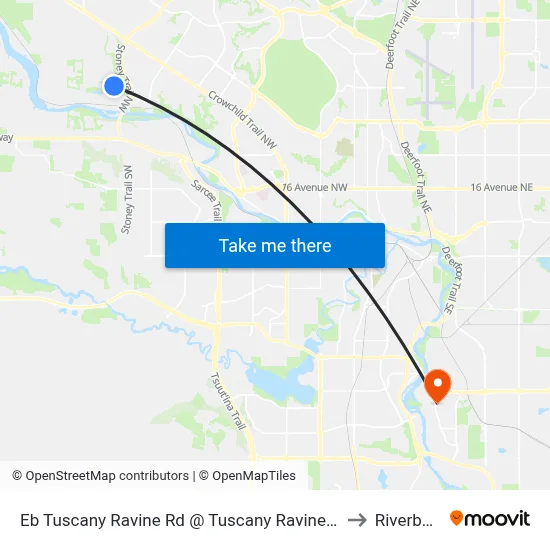 Eb Tuscany Ravine Rd @ Tuscany Ravine Cl NW to Riverbend map