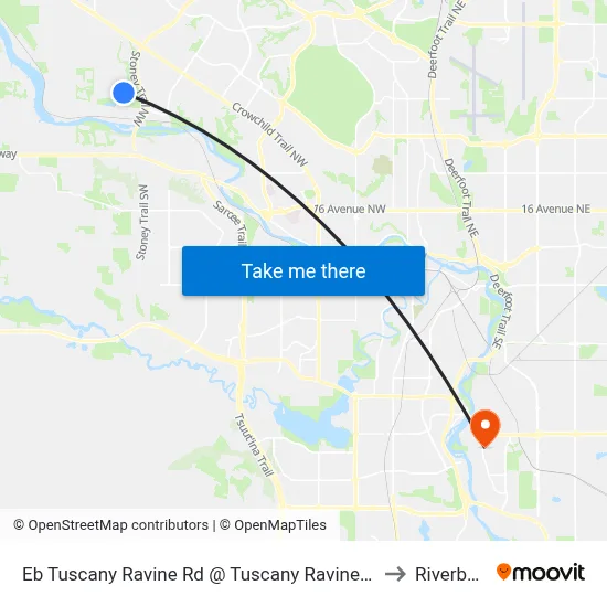 Eb Tuscany Ravine Rd @ Tuscany Ravine Vw NW to Riverbend map