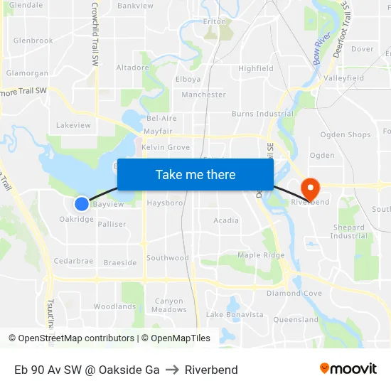 Eb 90 Av SW @ Oakside Ga to Riverbend map
