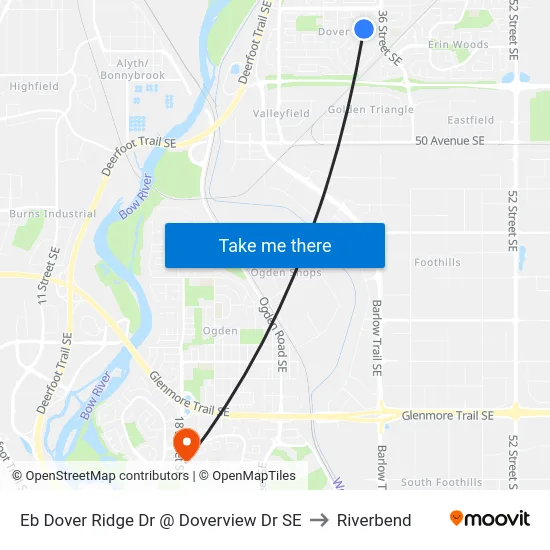 Eb Dover Ridge Dr @ Doverview Dr SE to Riverbend map