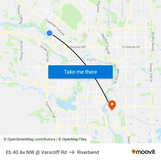 Eb 40 Av NW @ Varscliff Rd to Riverbend map