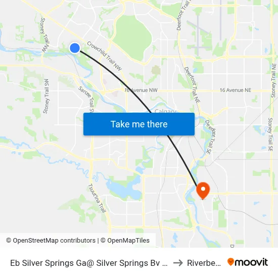Eb Silver Springs Ga@ Silver Springs Bv NW to Riverbend map