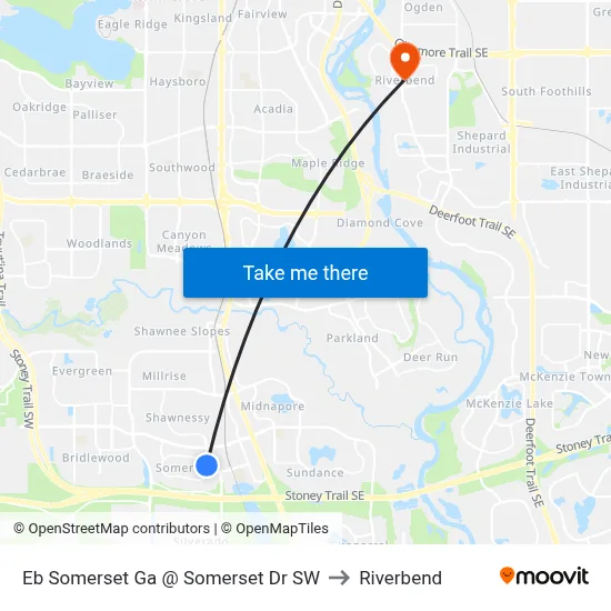 Eb Somerset Ga @ Somerset Dr SW to Riverbend map