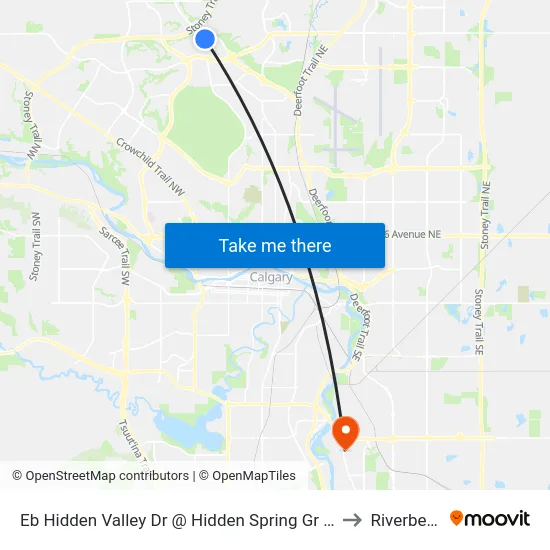 Eb Hidden Valley Dr @ Hidden Spring Gr NW to Riverbend map