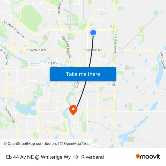Eb 44 Av NE @ Whiterige Wy to Riverbend map