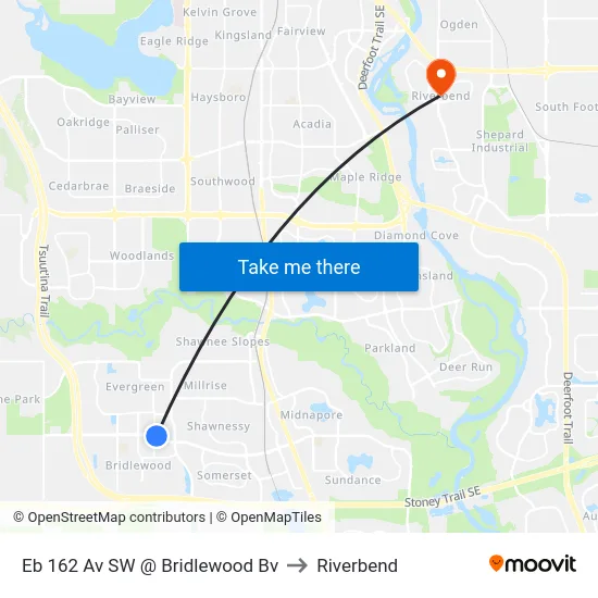 Eb 162 Av SW @ Bridlewood Bv to Riverbend map