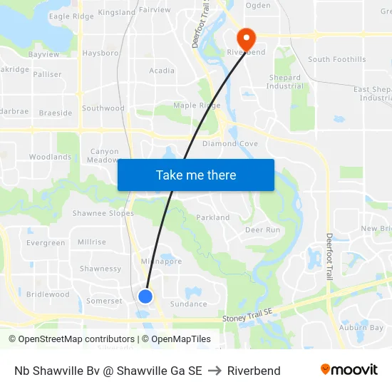 Nb Shawville Bv @ Shawville Ga SE to Riverbend map