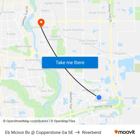 Eb Mcivor Bv @ Copperstone Ga SE to Riverbend map