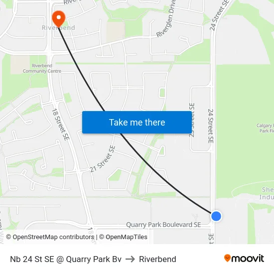 Nb 24 St SE @ Quarry Park Bv to Riverbend map