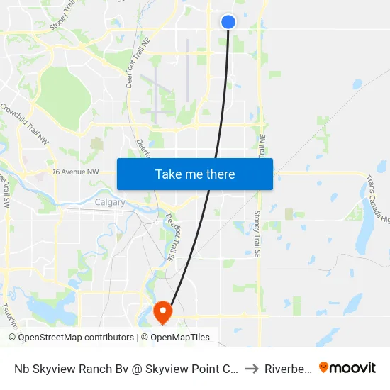 Nb Skyview Ranch Bv @ Skyview Point Cm NE to Riverbend map