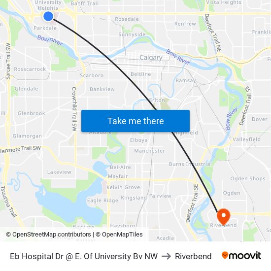 Eb Hospital Dr @ E. Of University Bv NW to Riverbend map