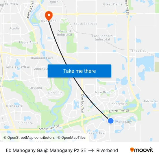 Eb Mahogany Ga @ Mahogany Pz SE to Riverbend map